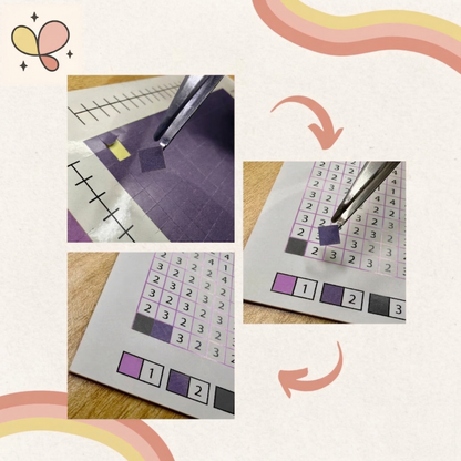 Numaralı Pixel Sticker Yapıştırma Seti