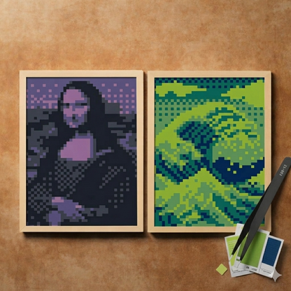 Numaralı Pixel Sticker Yapıştırma Seti